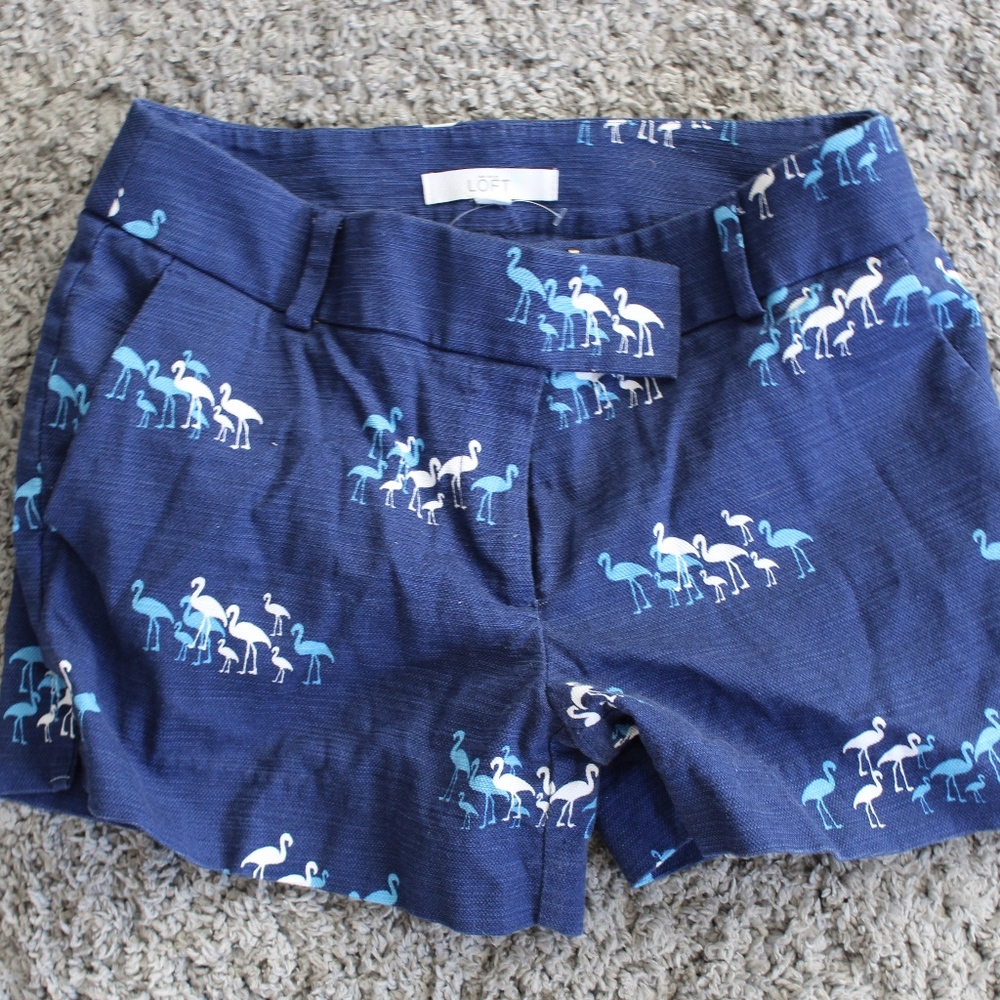 Loft Flamingo Shorts